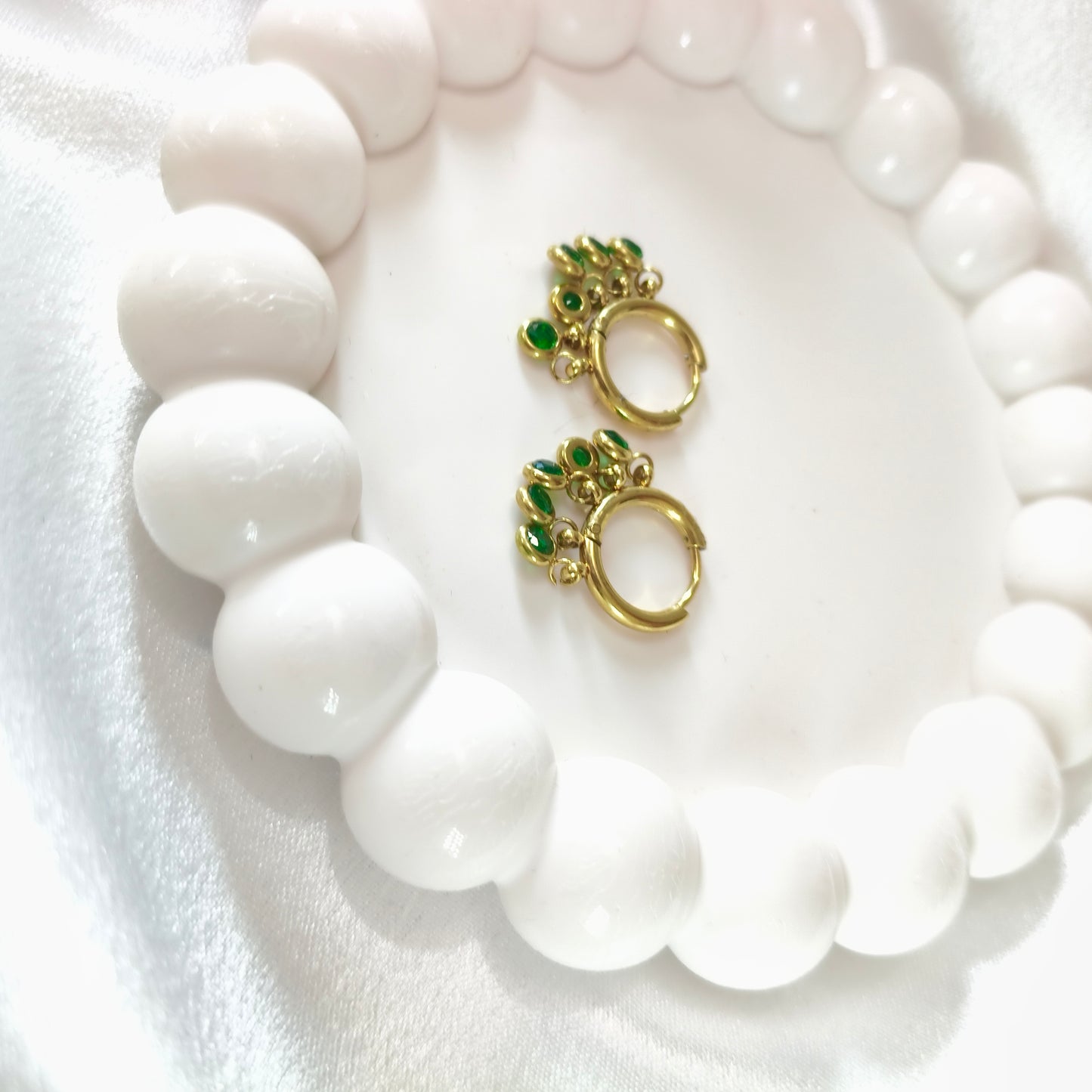 Bali Green Earrings