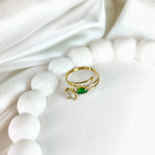 Emerald And Diamond Ring