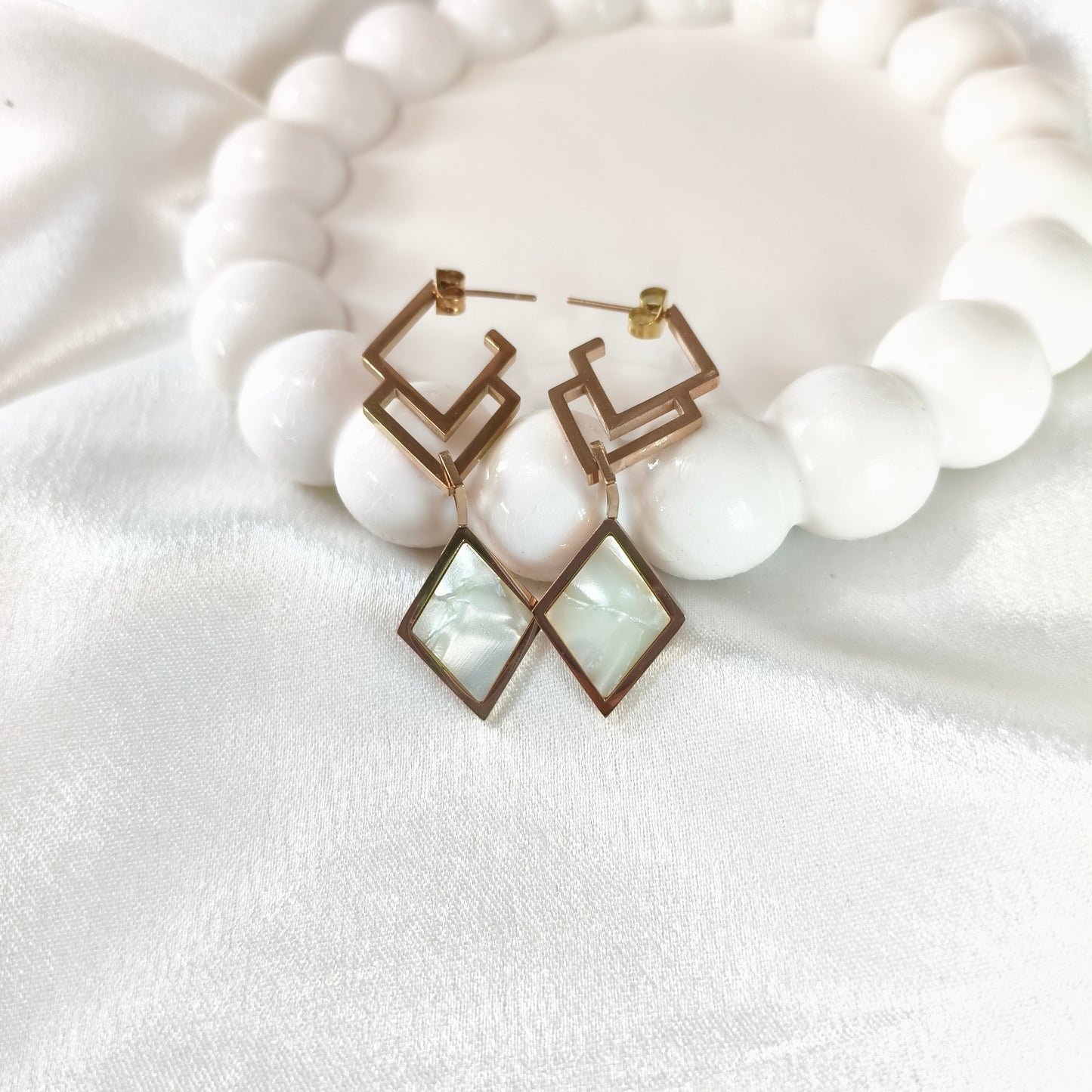 Statement MOP Earring