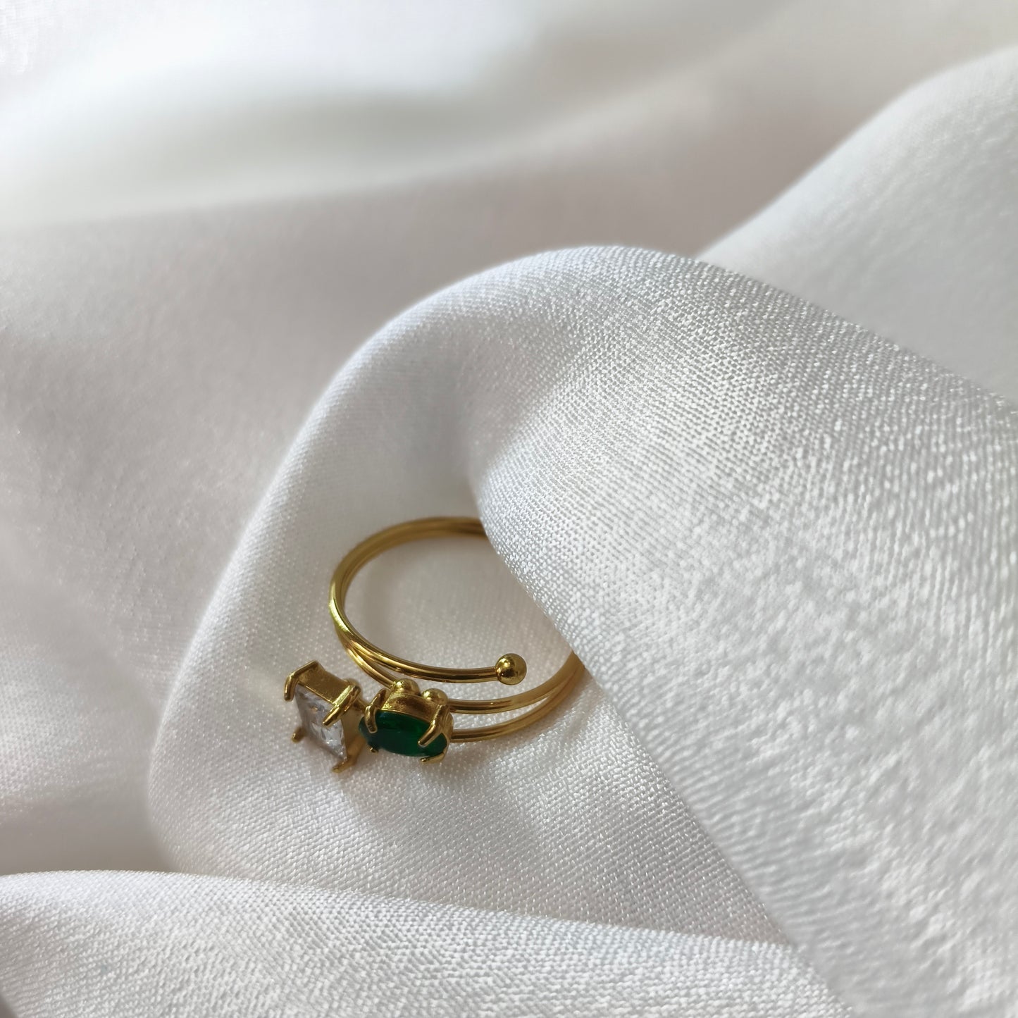Emerald And Diamond Ring