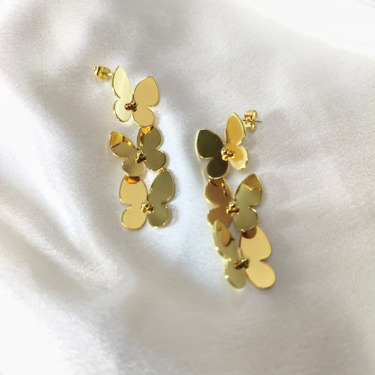 Hanging Butterfly Earrings