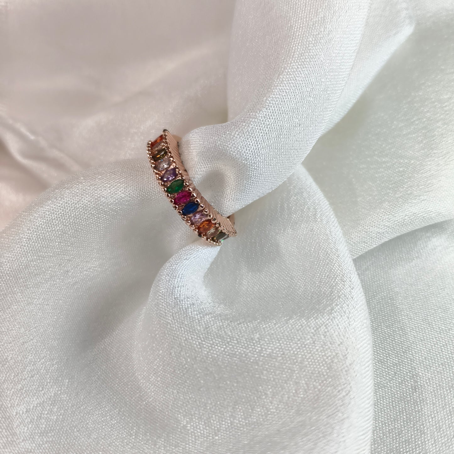 Multi Coloured stones Ring