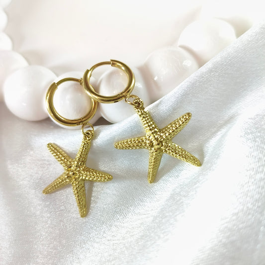 Star Fish Bali Earrings