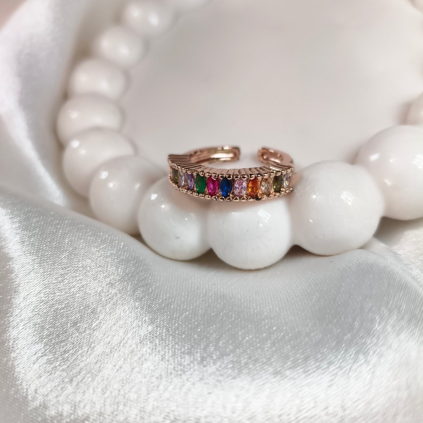 Multi Coloured stones Ring