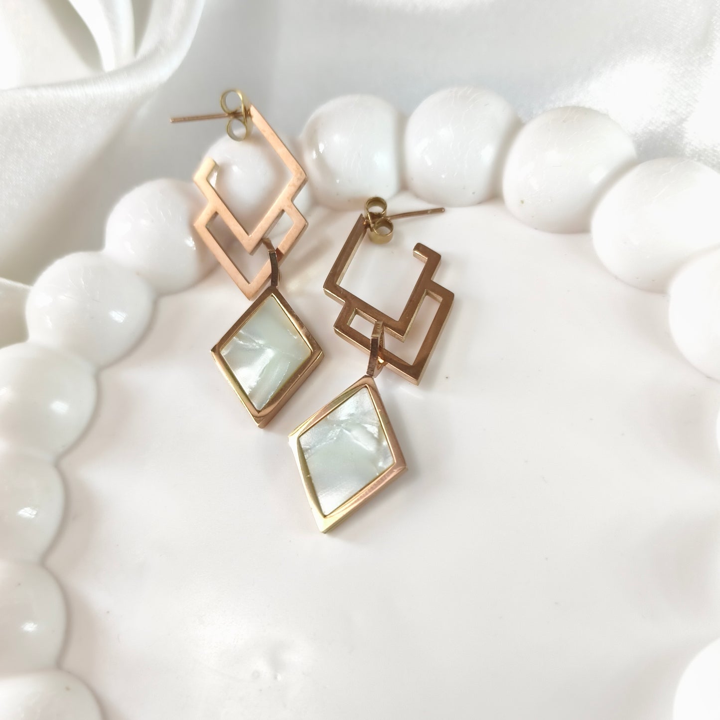 Statement MOP Earring