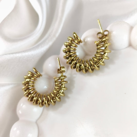 Spiral Hoop Earrings