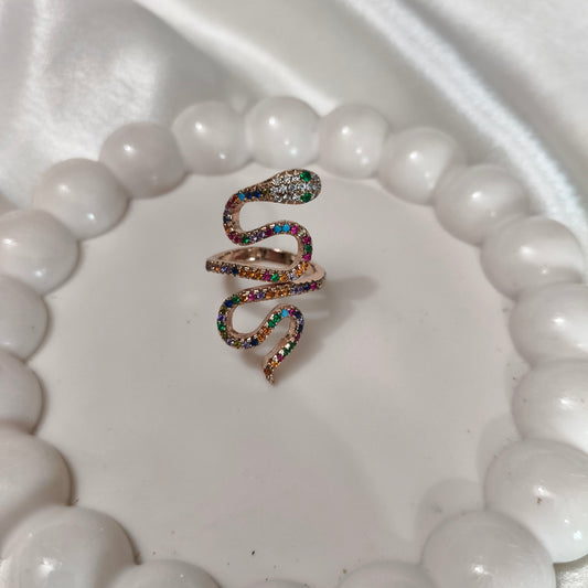 Multicolored Snake Ring